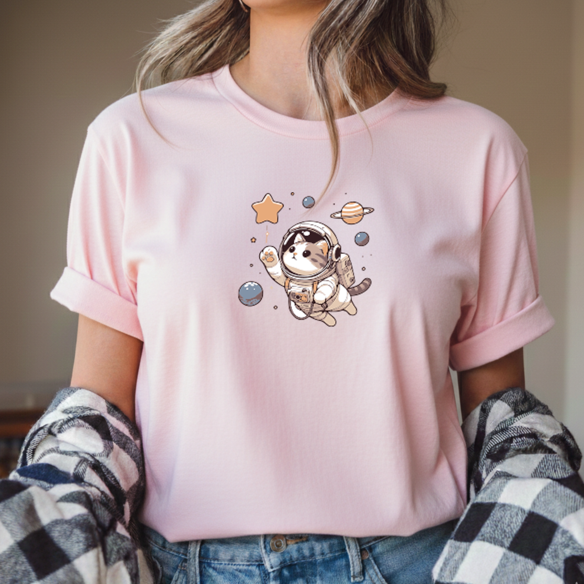 T-shirt "Cat" 100% Algodão 190g - JM Collection