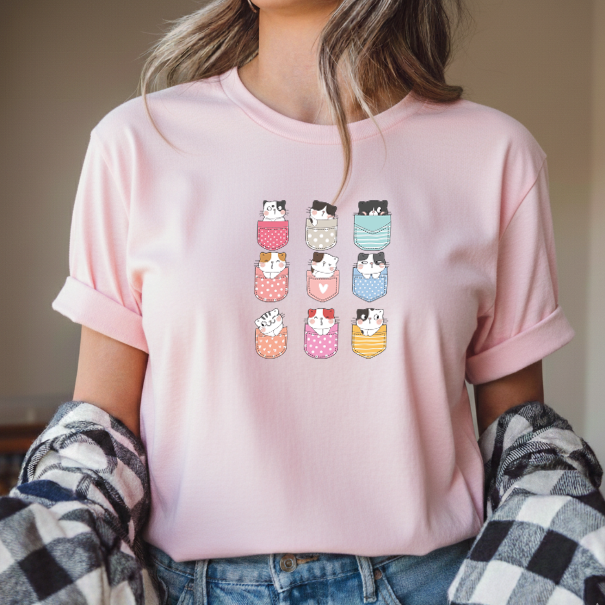 T-shirt "Gatos" 100% Algodão Premium 190g