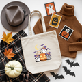 Tote Bag Halloween Cats e Abóbora | Saco Algodão 180g