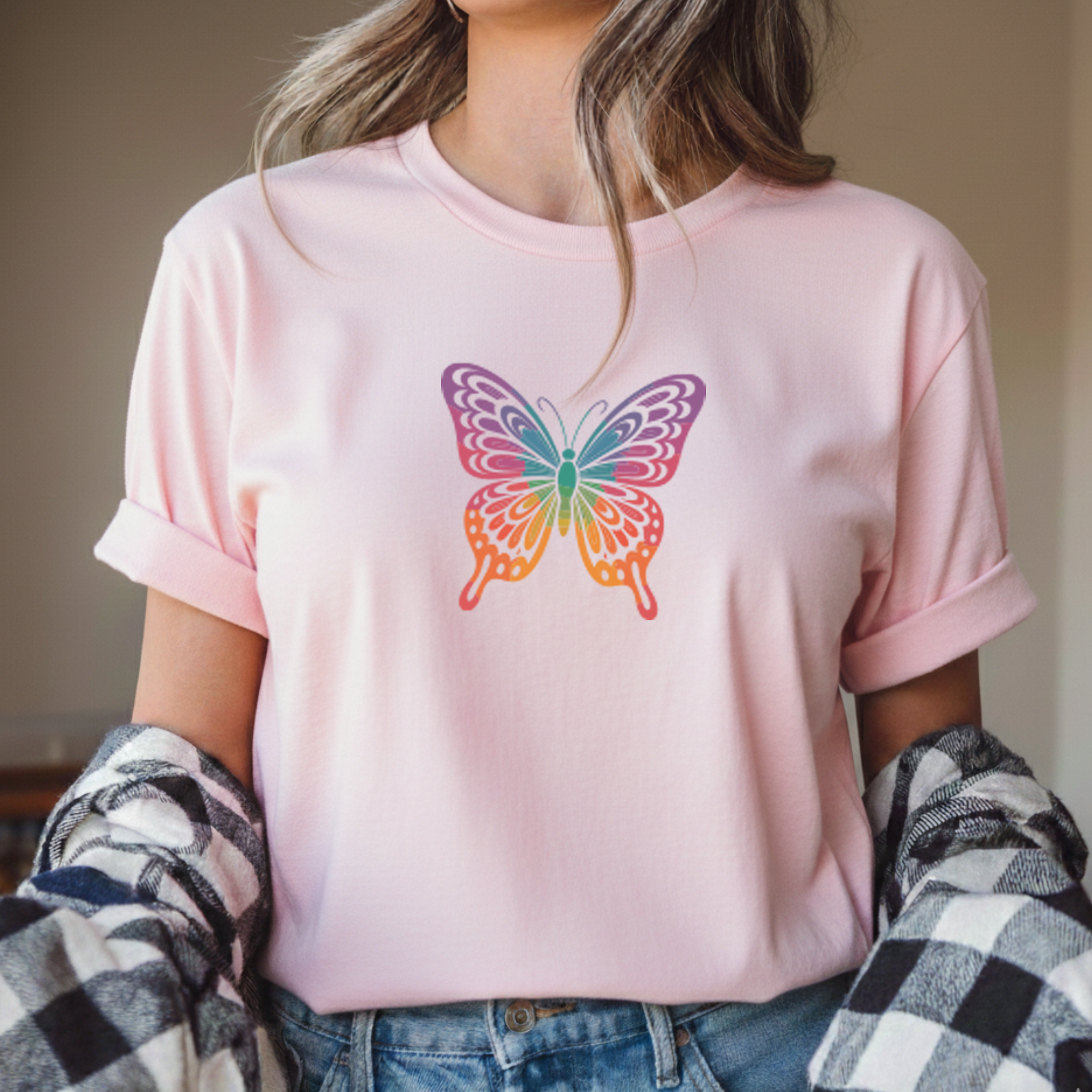 T-shirt "Borboleta" 100% Algodão Premium