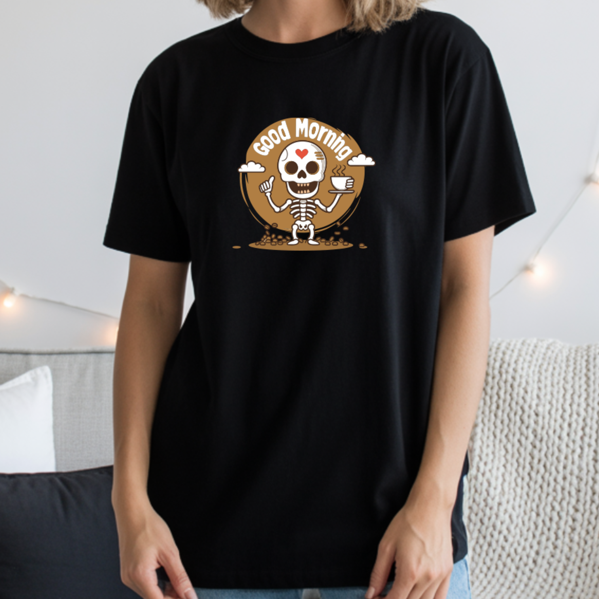 T-shirt Good Morning 100% Algodão - Coleção Summer