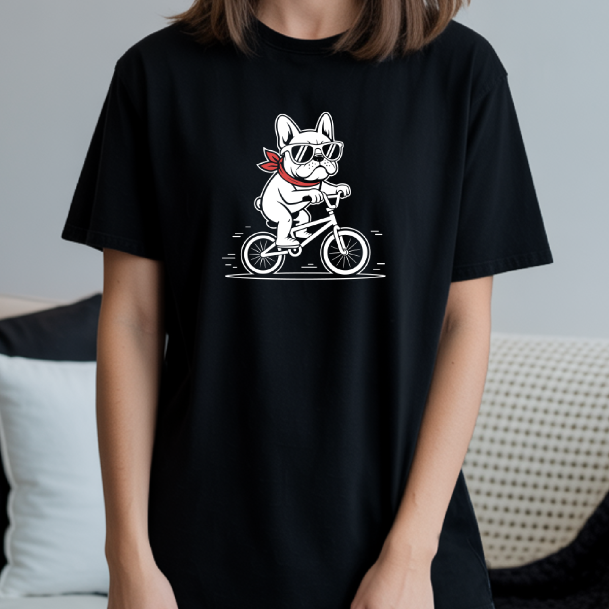 T-shirt "Dog" 100% Algodão Premium - JM Collection