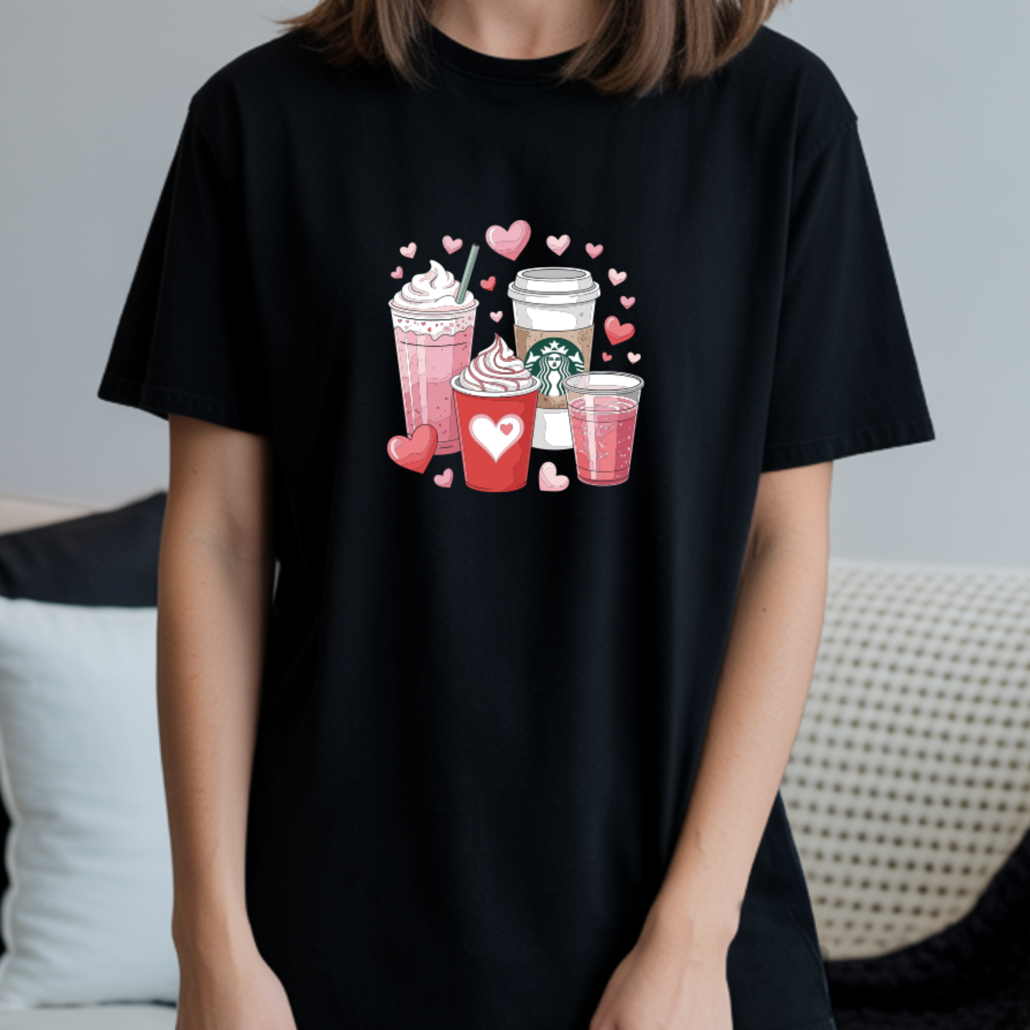 T-shirt "Coffee" 100% Algodão - Coleção Verão Summer