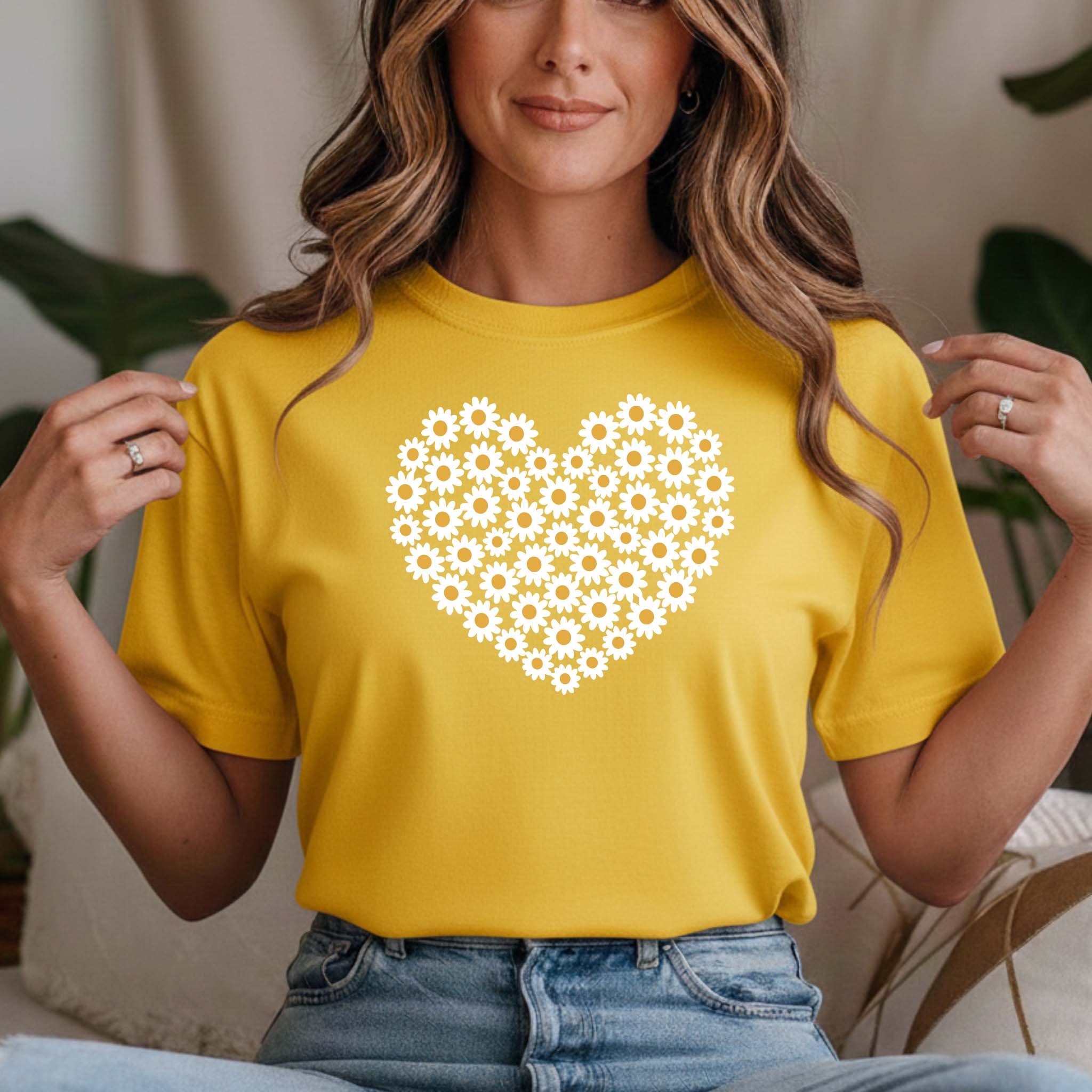 T-shirt Floral "Margarida" 100% Algodão Premium 190g