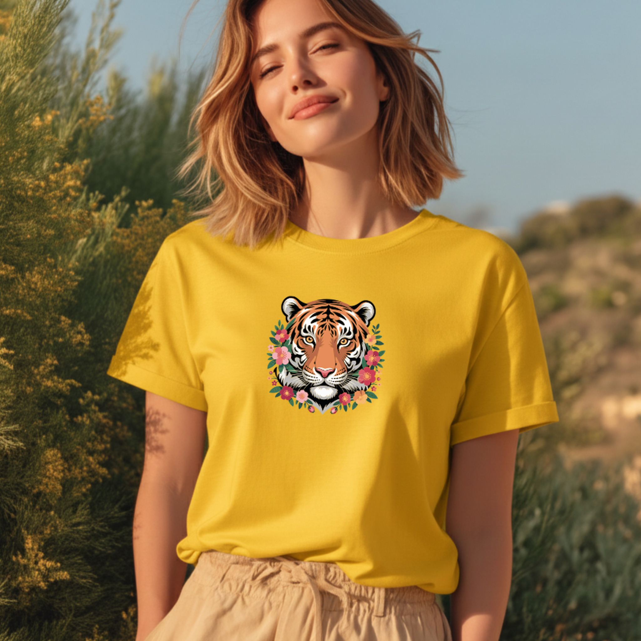 T-shirt "Tiger" 100% Algodão 190g