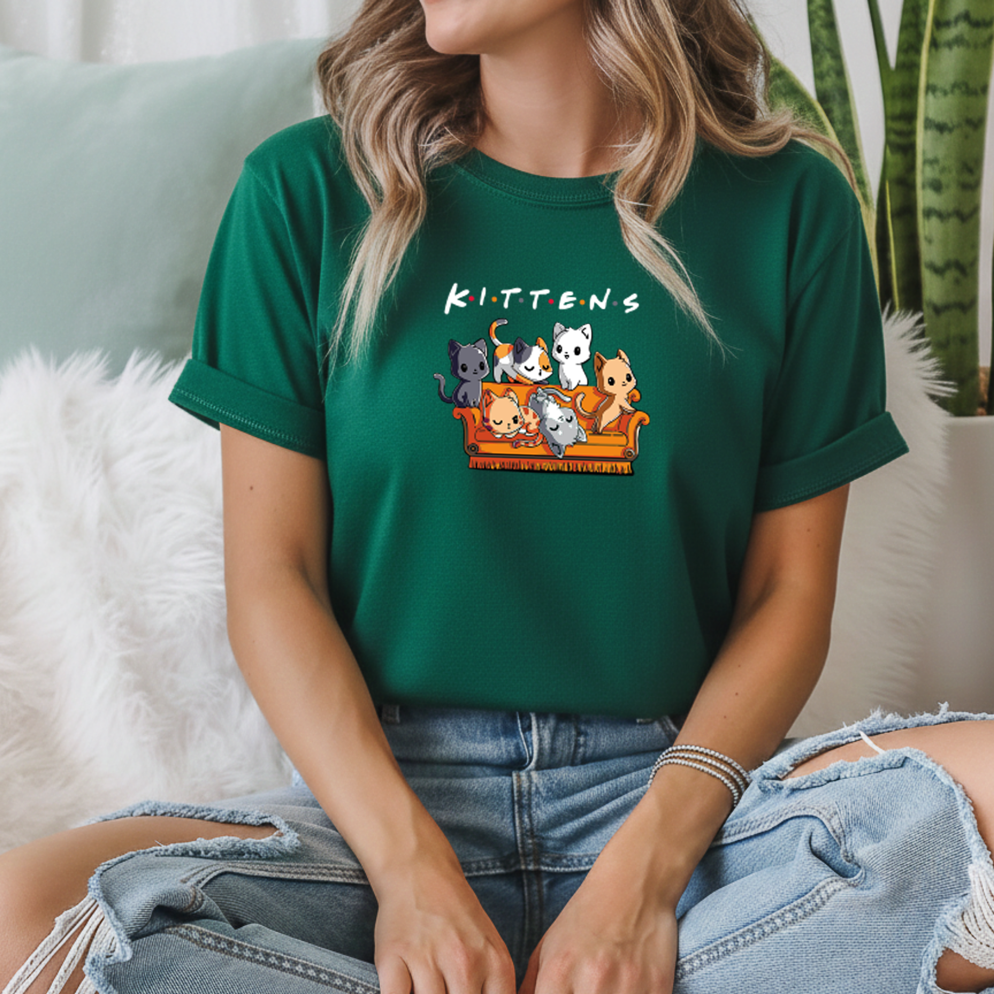 T-shirt "Cats" 100% Algodão 190g