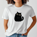 T-shirt "Cat" 100% Algodão - JM Collection