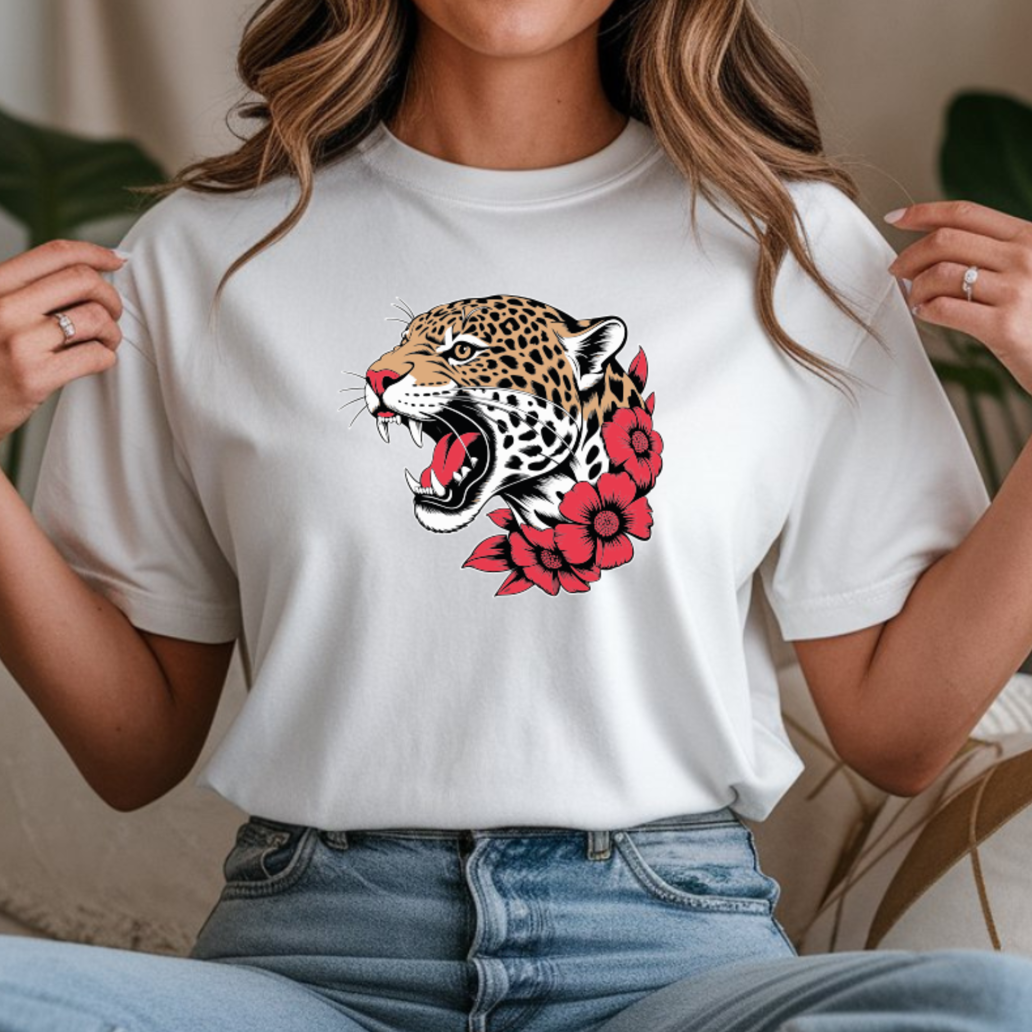 T-shirt Onça 100% Algodão - Coleção Summer