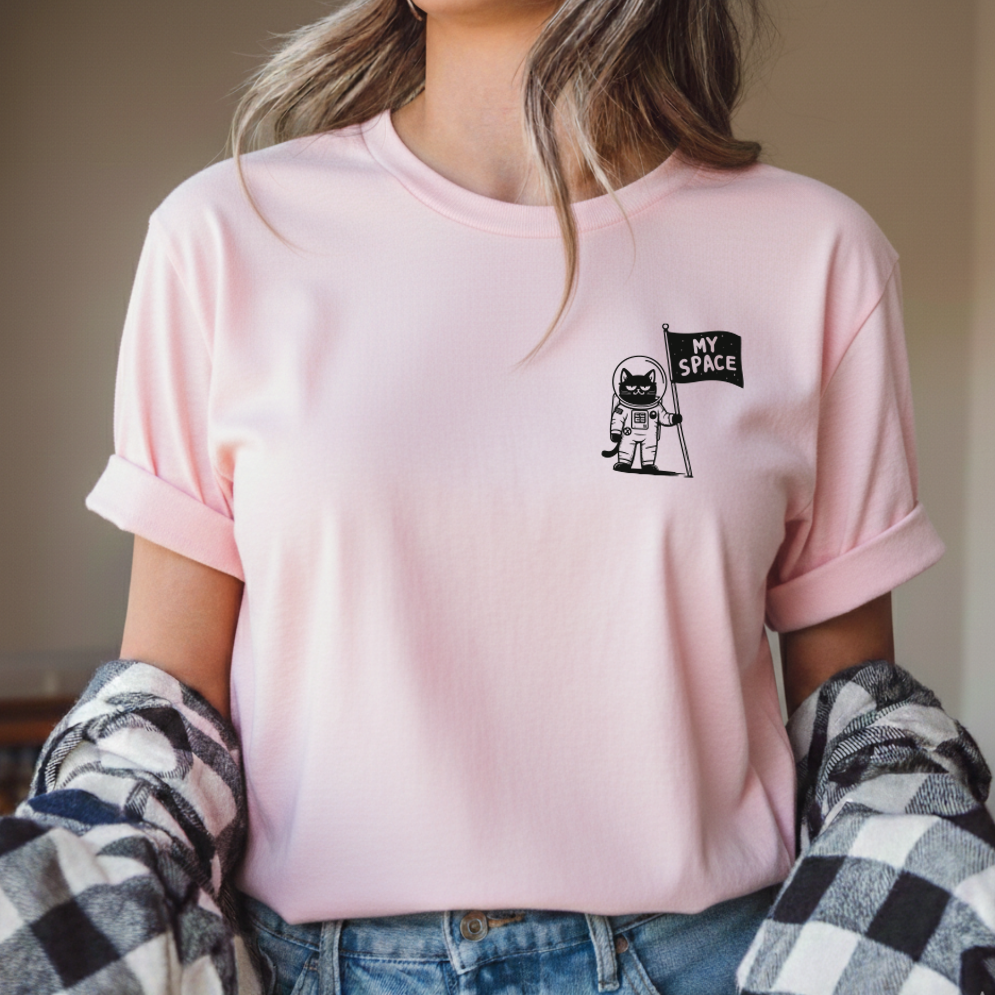 T-shirt "My Space" 100% Algodão 190g - Cats