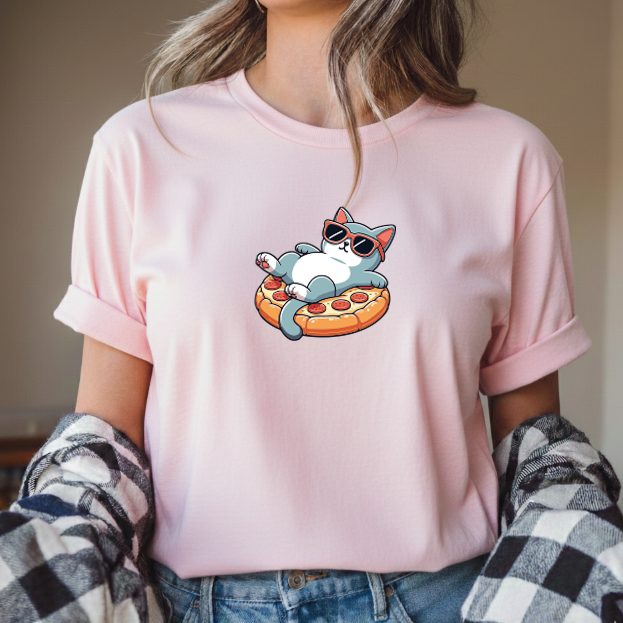 T-shirt "Pizza" 100% Algodão 190g - JM Collection