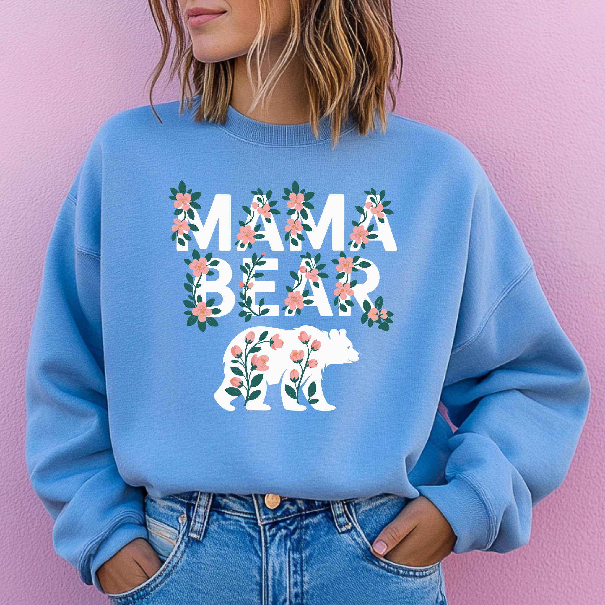 Camisola Dia da Mãe "Mamãe Ursa" O Abraço Mais Quente e Macio