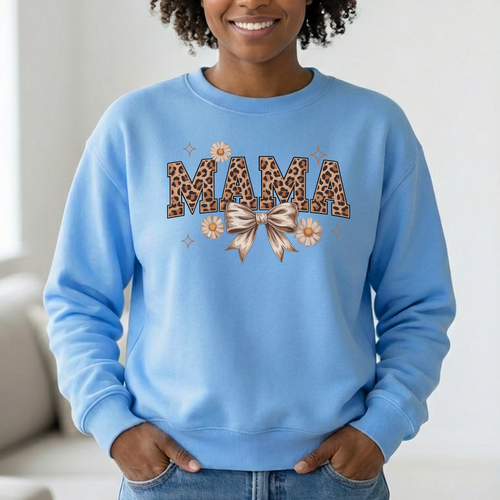 Camisola azul dia da mae dia da mulher MAMA