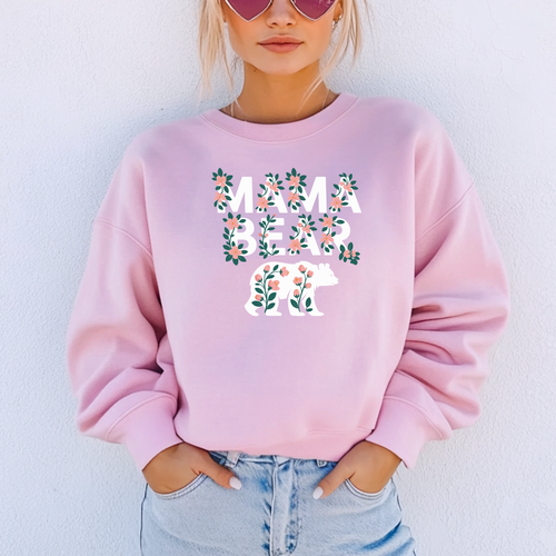 Camisola rosa dia da mae dia da mulher Mae ursa