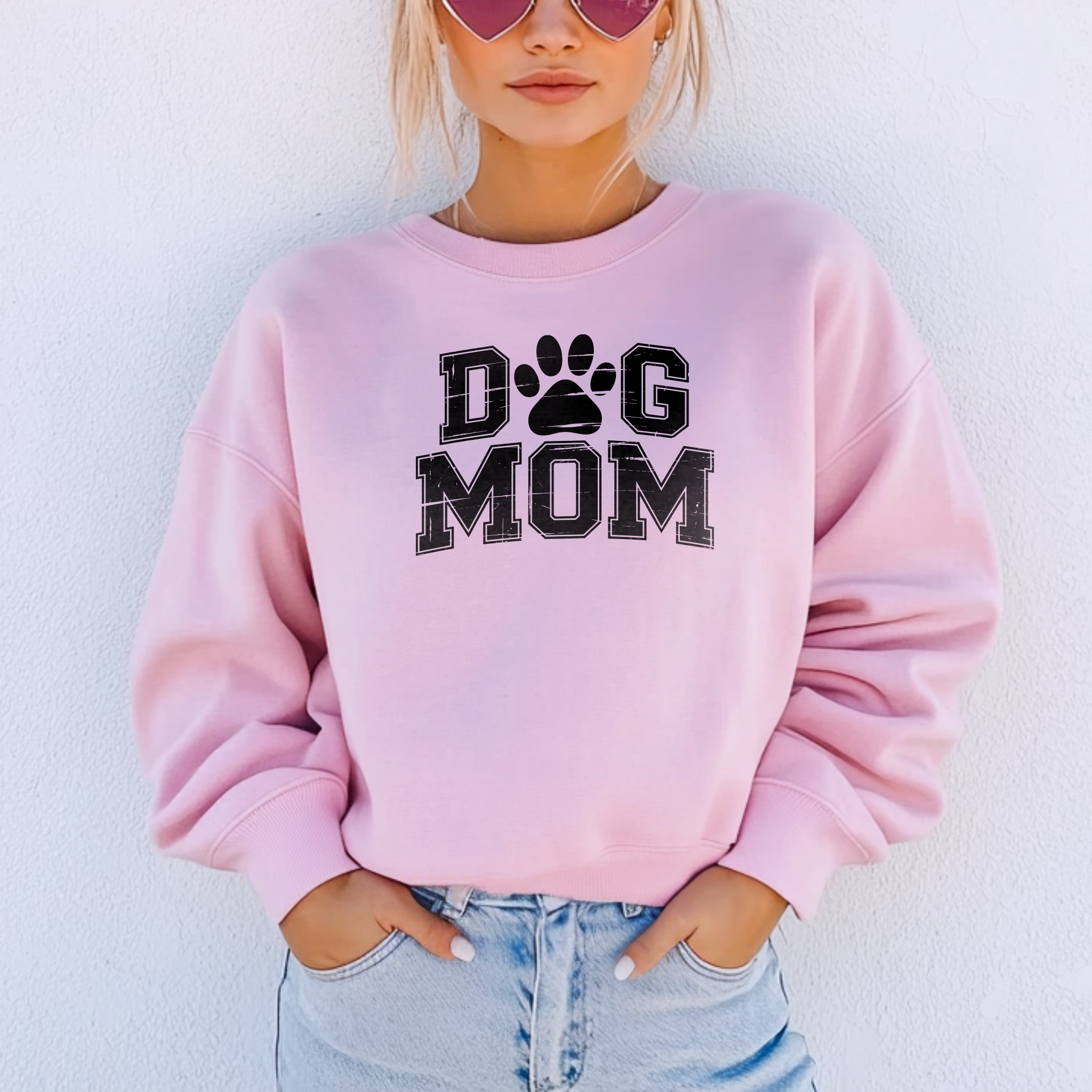 Camisola rosa dia da mae dia da mulher mae de dog mae de pet