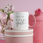 Caneca "Feliz, alegre e forte" | Dia da Mulher