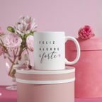 Caneca "Feliz, alegre e forte" | Dia da Mulher