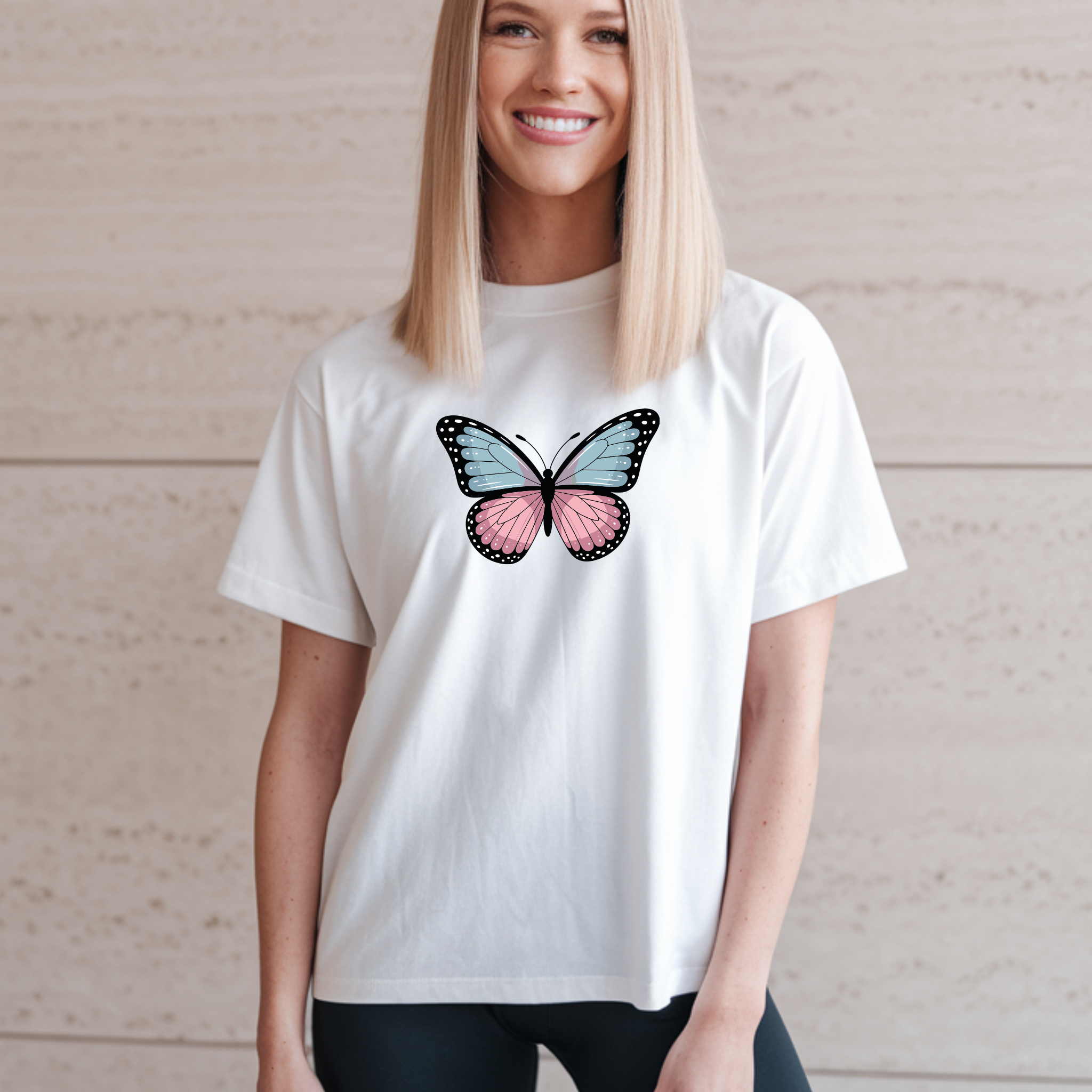 T-shirt "Borboleta" 100% Algodão