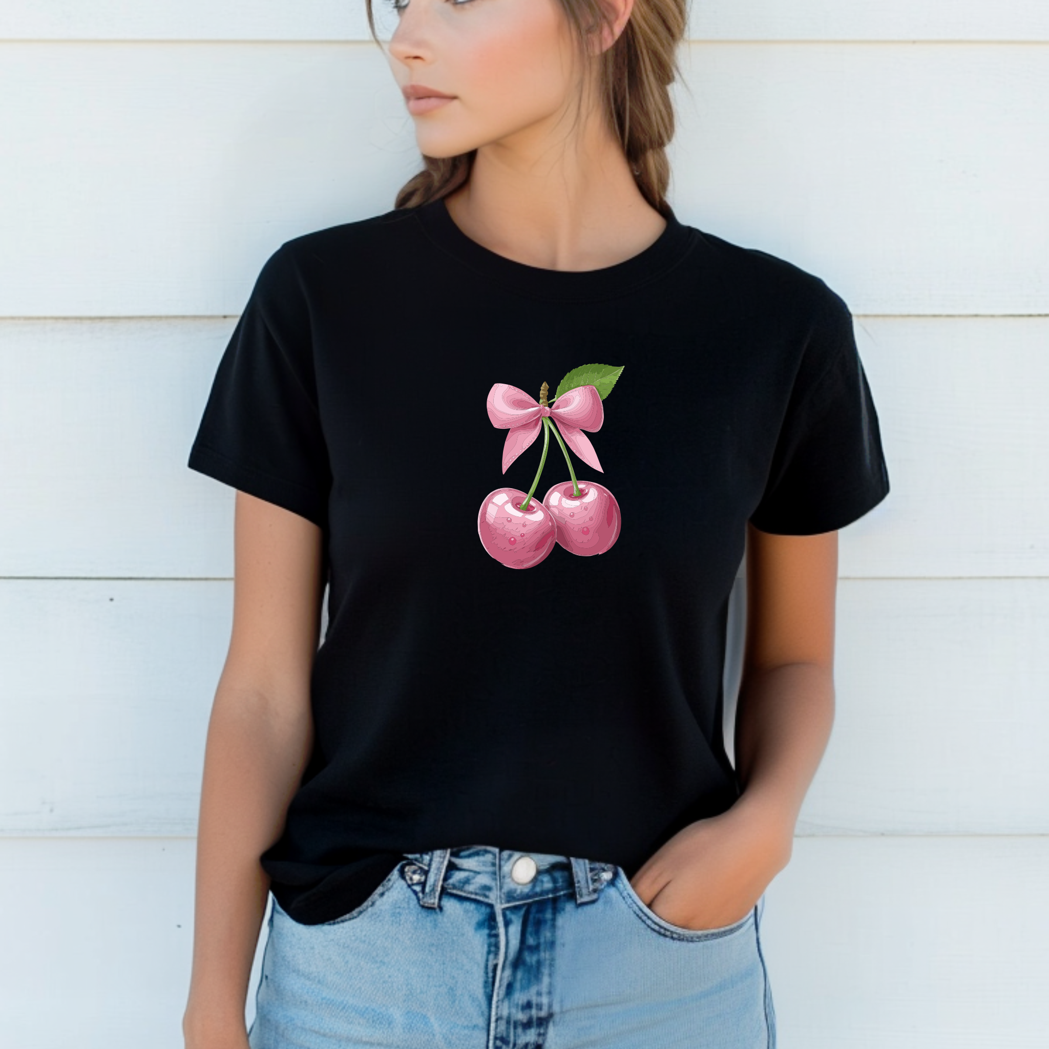 T-shirt "Cherry" 100% Algodão - Coleção Verão - JM Collection