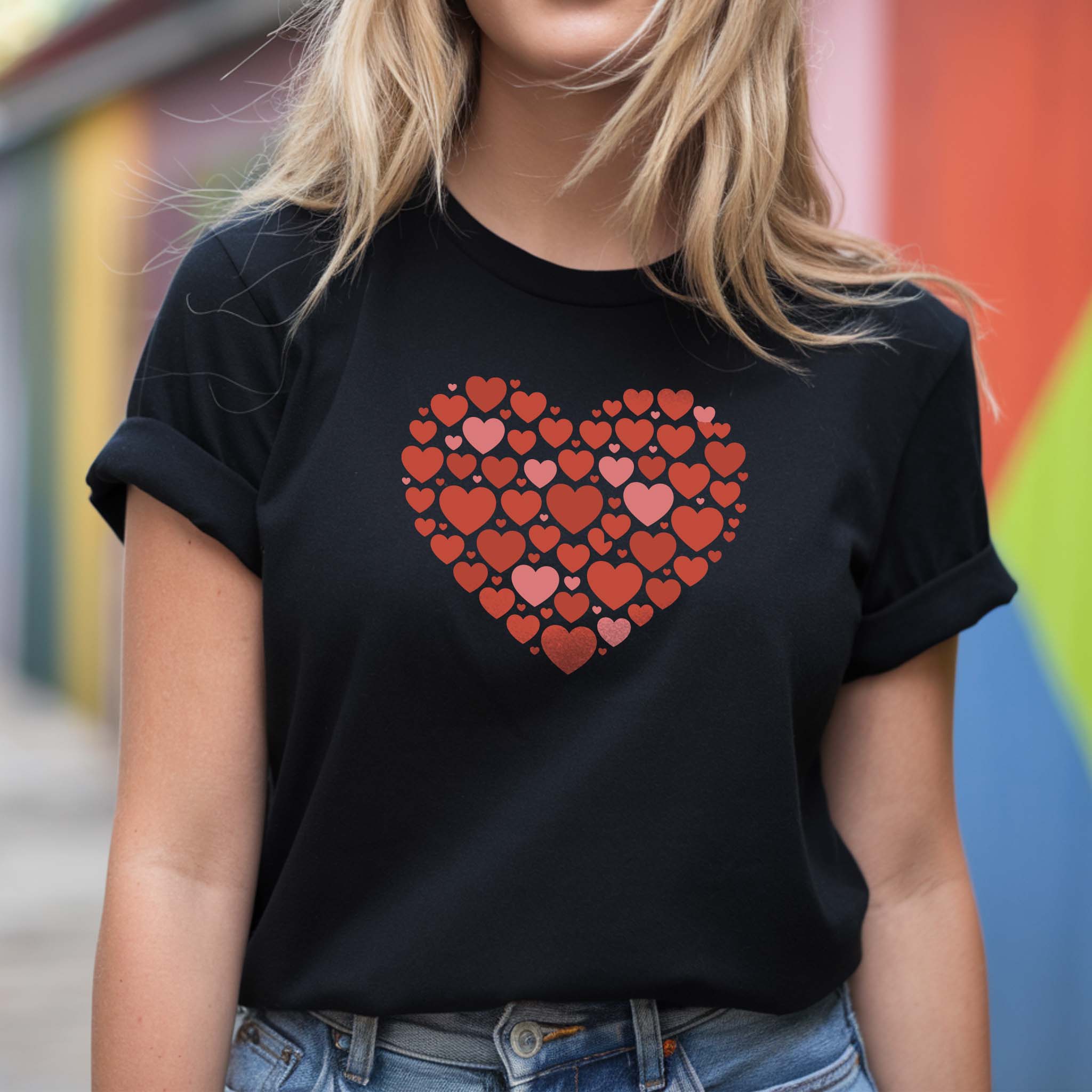 T-shirt Dia da Mãe "Love" - Premium Algodão