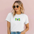 T-shirt "Brasil" 100% Algodão - Coleção Brasil