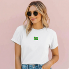 T-shirt Brasil 100% Algodão - Coleção Brasil