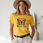 T-shirt Floral "Borboleta" 100% Algodão Premium 190g