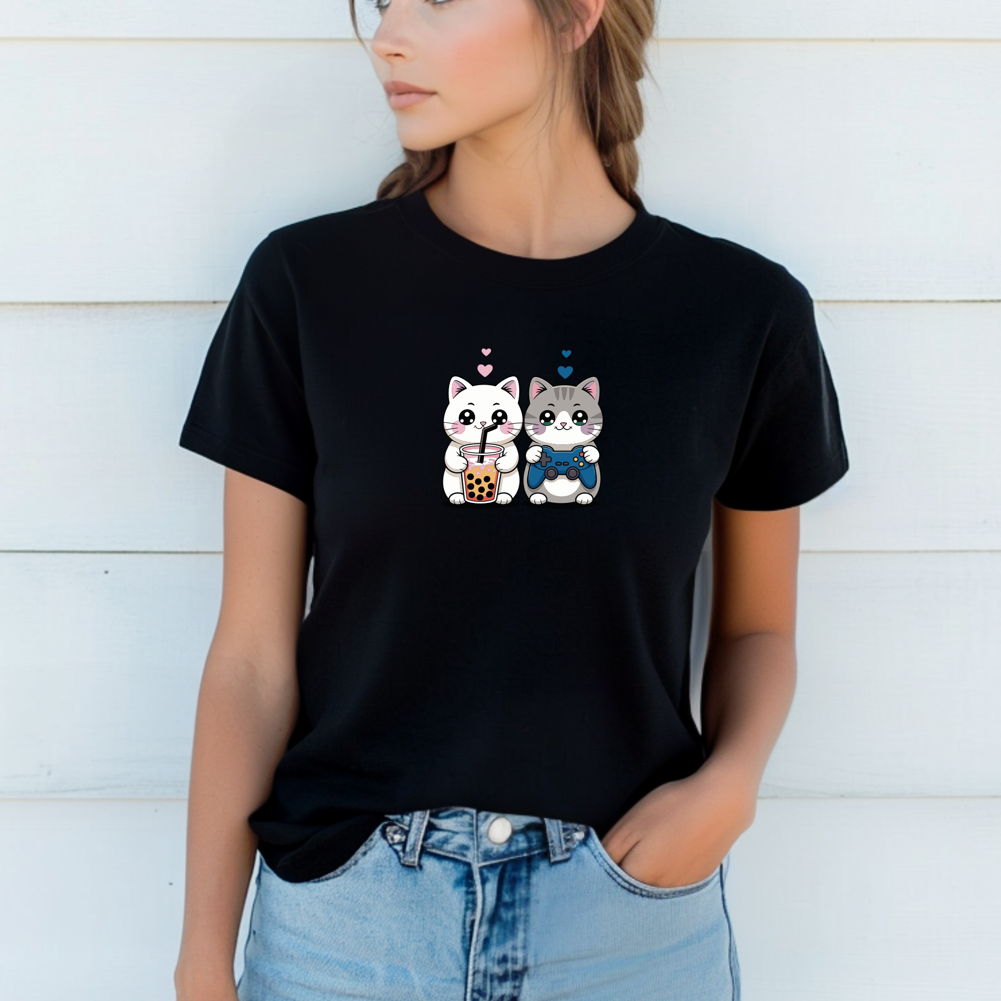 T-shirt "Cats" 100% Algodão Premium 190g