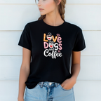 T-shirt "Dogs Coffee" 100% Algodão Premium 190g