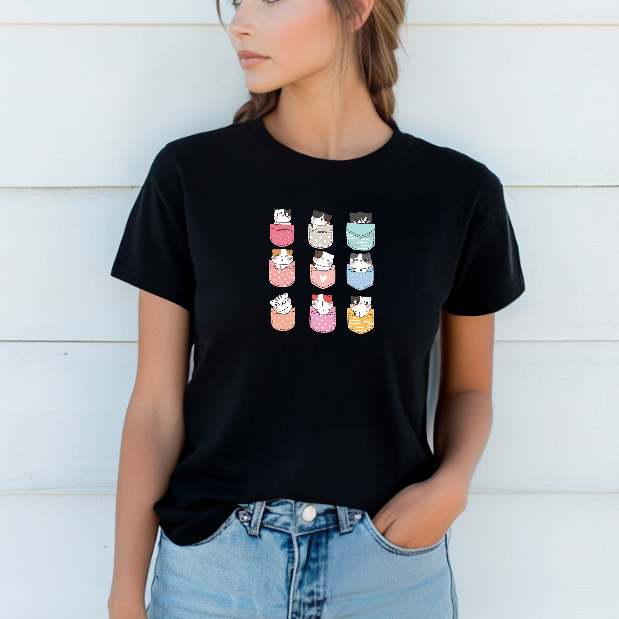 T-shirt "Gatos" 100% Algodão Premium 190g