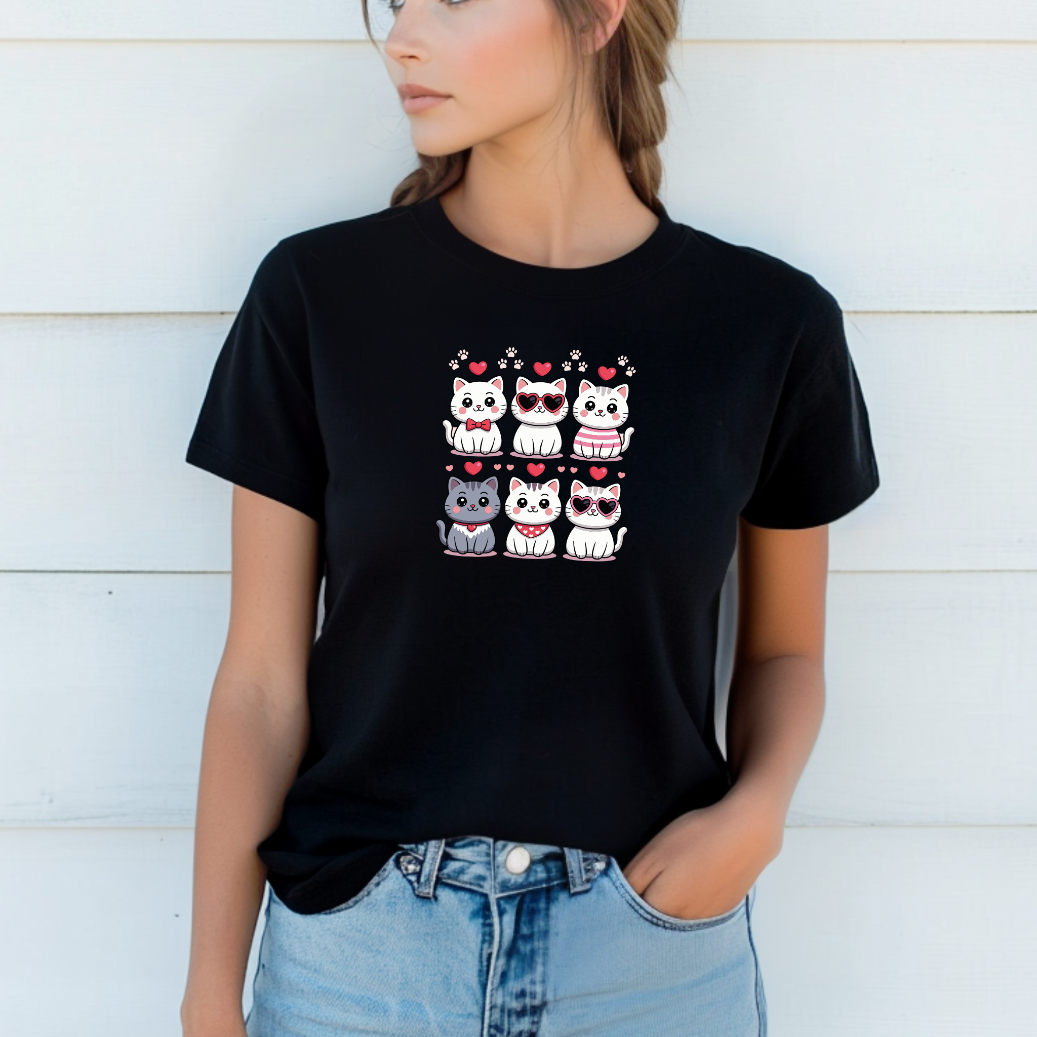 T-shirt "Gatos" 100% Algodão Premium 190g