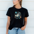 T-shirt "Gato Astronauta" 100% Algodão