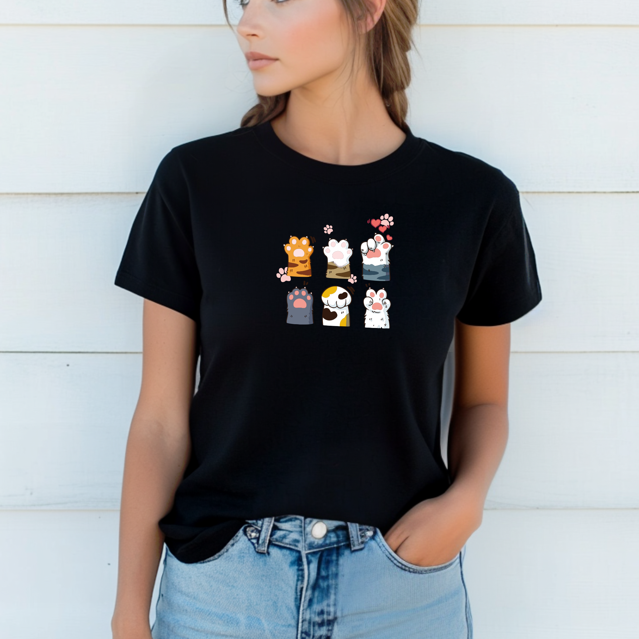 T-shirt "Cats" 100% Algodão 190g