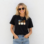 T-shirt "Dogs Flores" 100% Algodão Premium 190g
