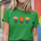 T-shirt Floral 100% Algodão Premium 190g