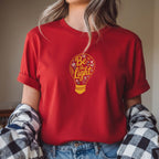 T-shirt "Be the Light" 100% Algodão Premium 190g - Coleção Floral
