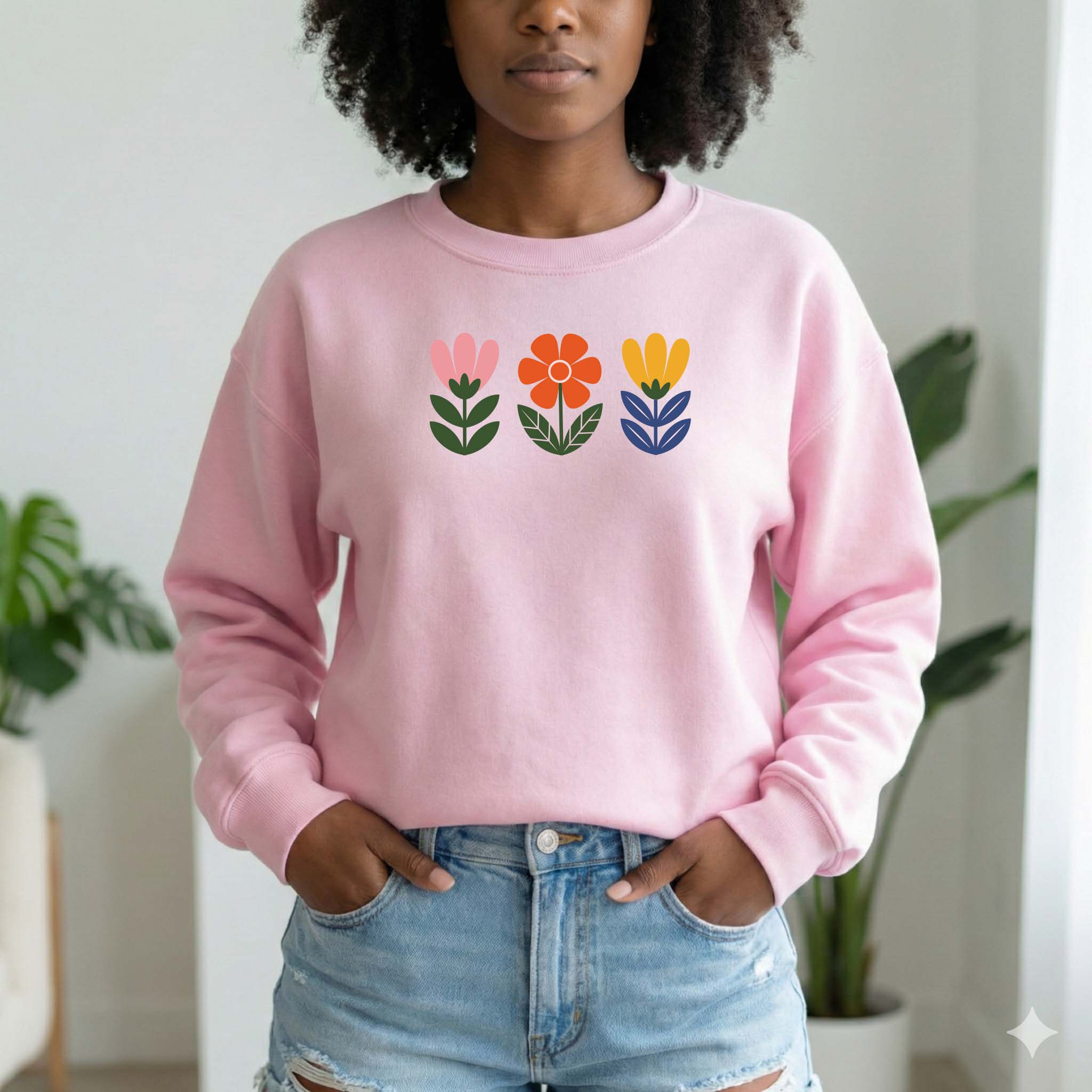 Camisola Flores | Sweatshirt Premium