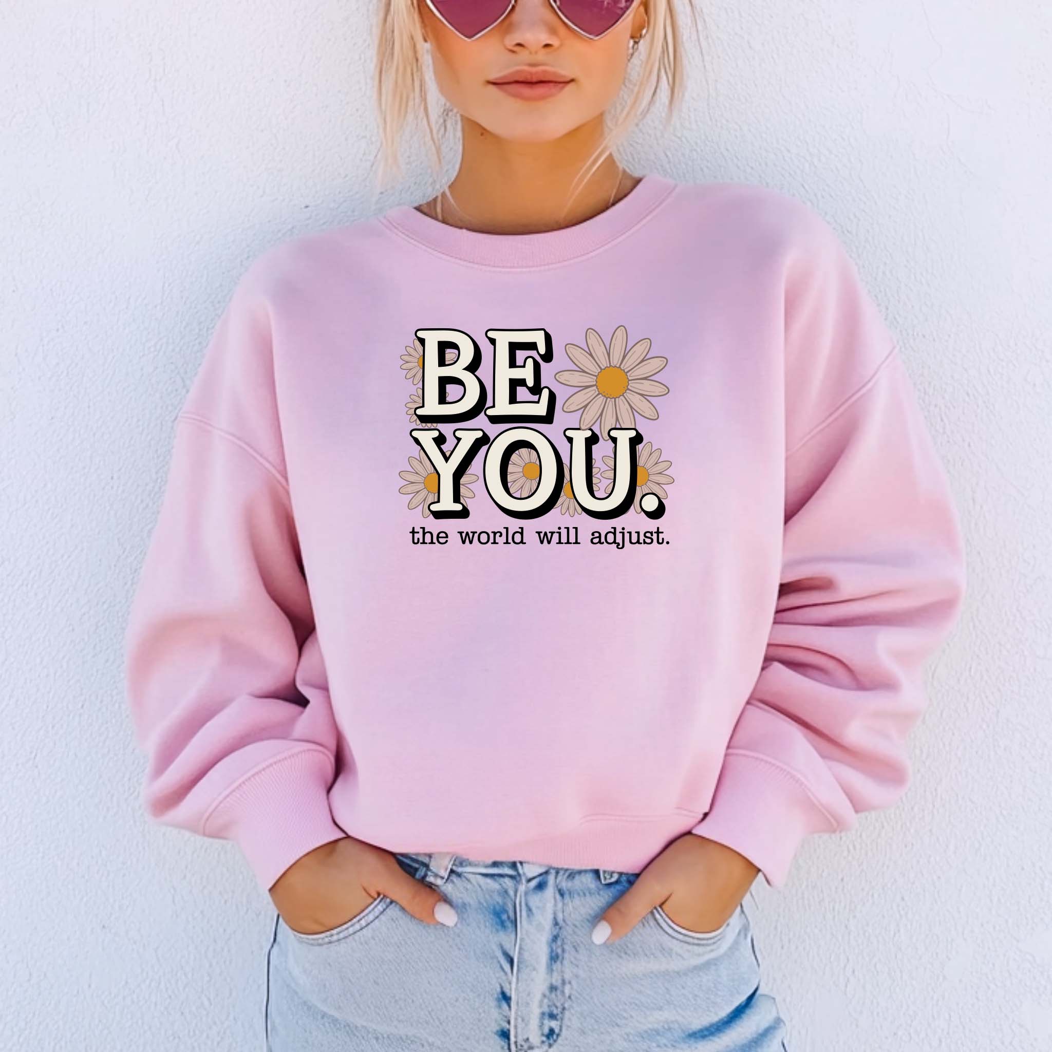 Camisola Floral "Be You" | Sweatshirt Premium