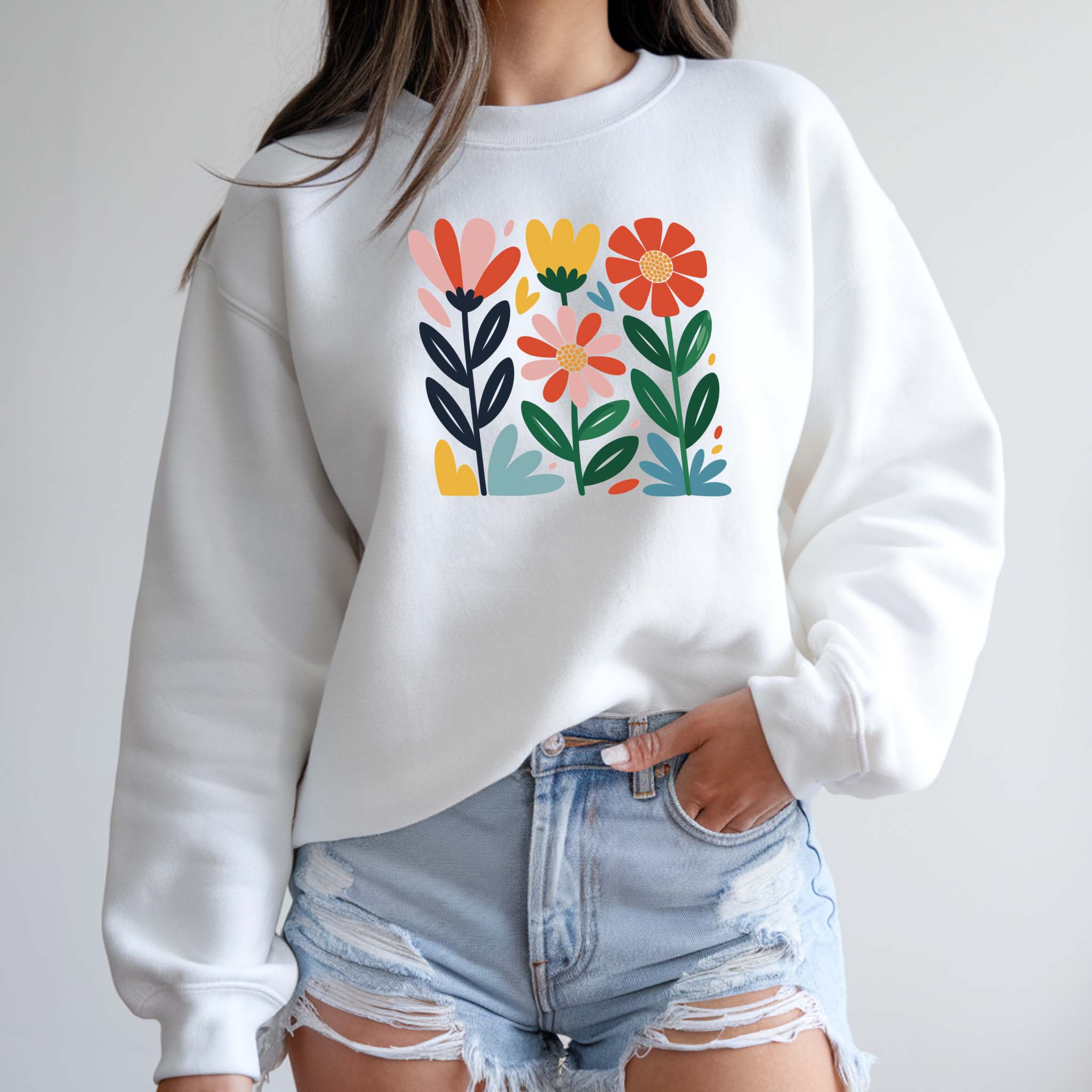 Sweatshirt Floral | Camisola Premium