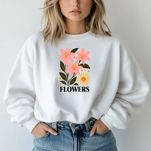 Camisola "Flowers" | Sweatshirt Premium 290g | Coleção Florais