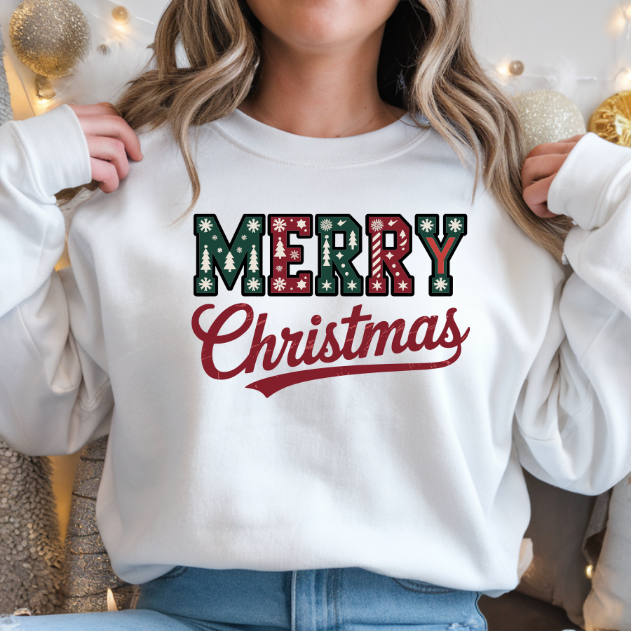 Sweatshirt Natal "Merry Christmas" | Sweatshirt 290g - Coleção Natal