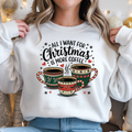 Camisola Natal "Christmas Coffee" | Sweatshirt Premium 290g | Coleção Natal