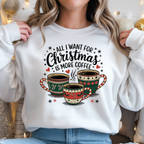 Camisola Natal "Christmas Coffee" | Sweatshirt Premium 290g | Coleção Natal