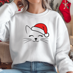 Camisola Natal "Cat Christmas" | Sweatshirt Premium 290g | Coleção Natal