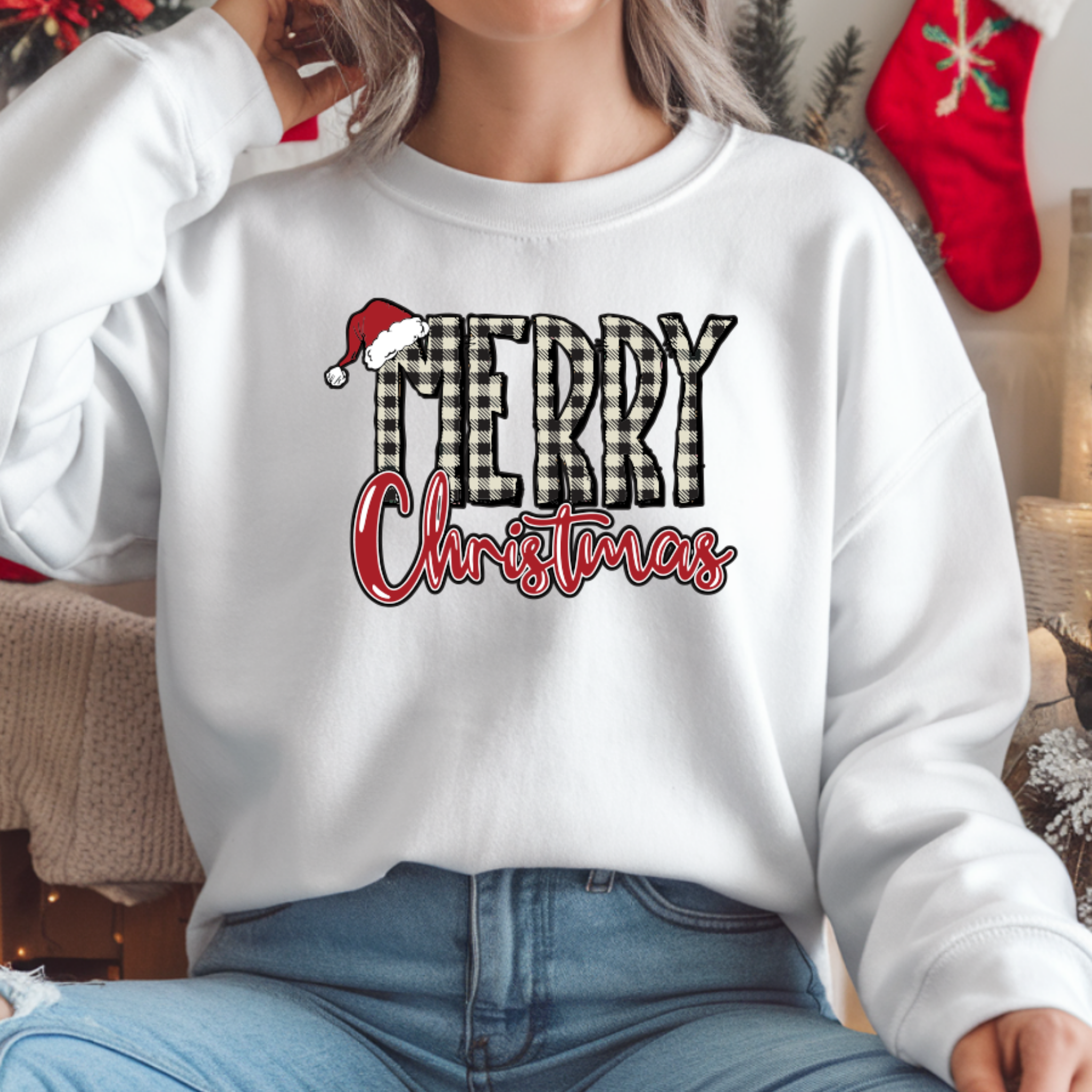 Camisola "Merry Christmas" | Camisola Premium 290g | Coleção Natal