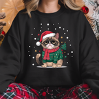 Camisola Natal "Christmas Cat" | Sweatshirt Premium 290g | Coleção Natal