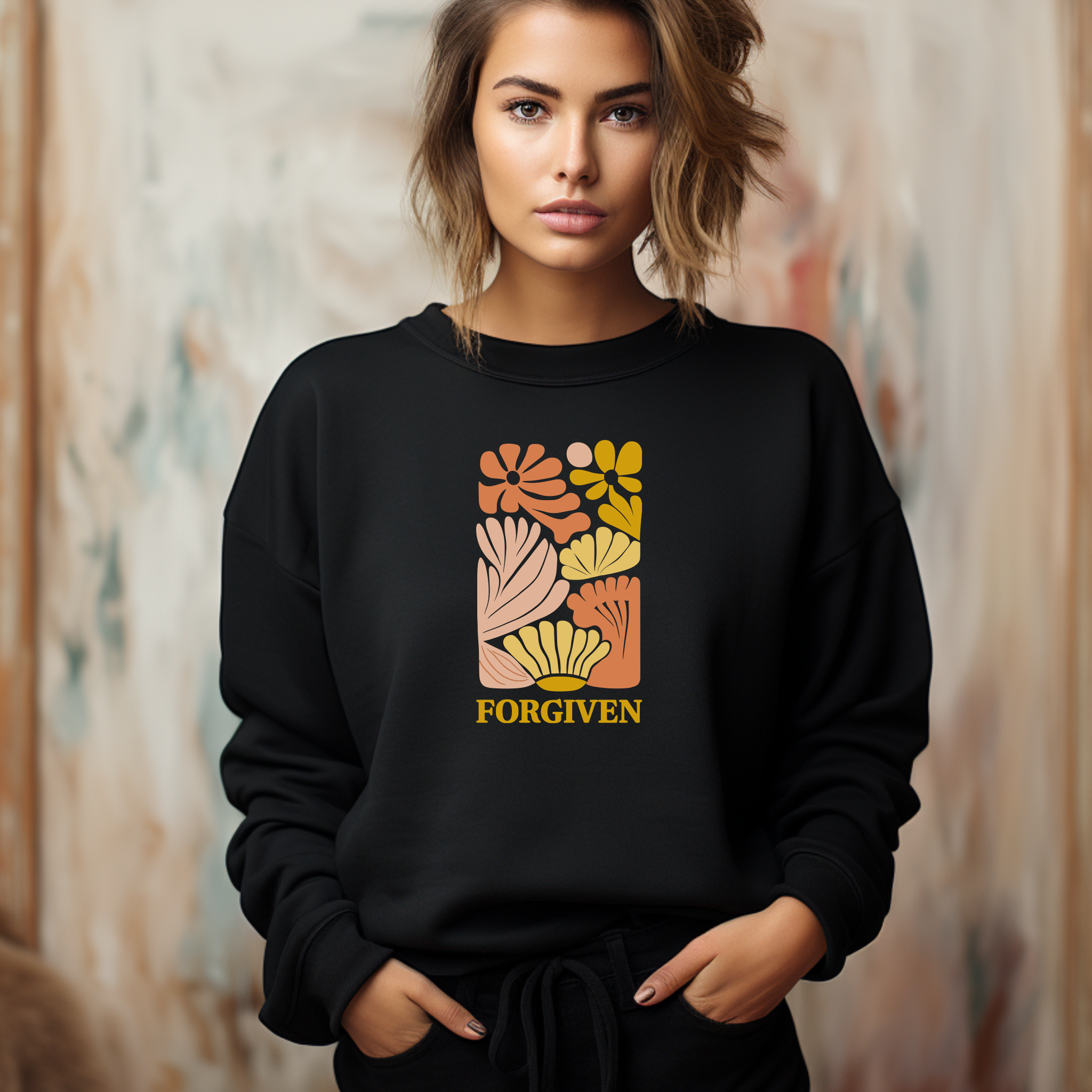 Camisola Dia da Mãe "Forgiven" O Abraço Mais Quente e Macio