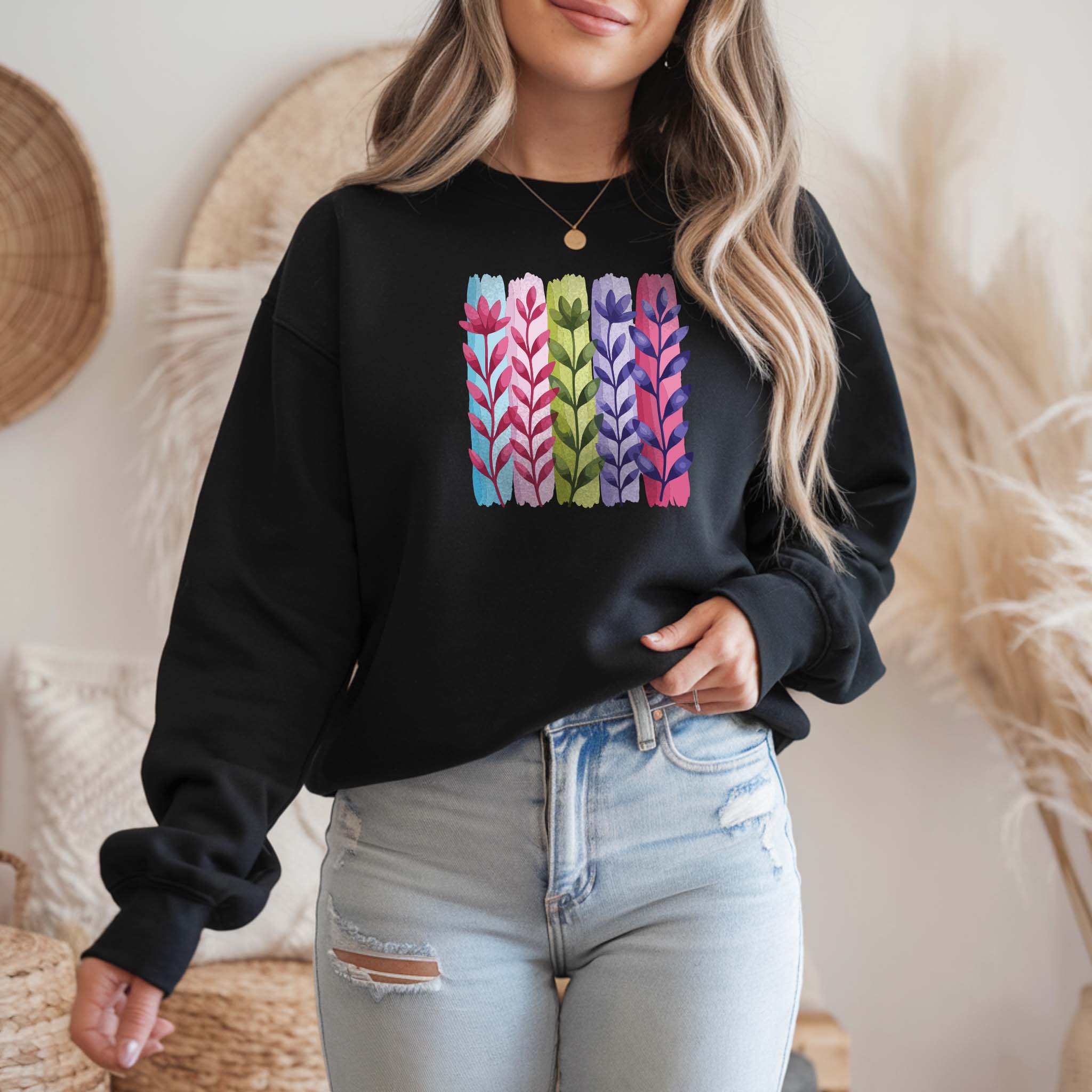 Camisola Floral | Sweatshirt Premium 290g | Coleção Florais