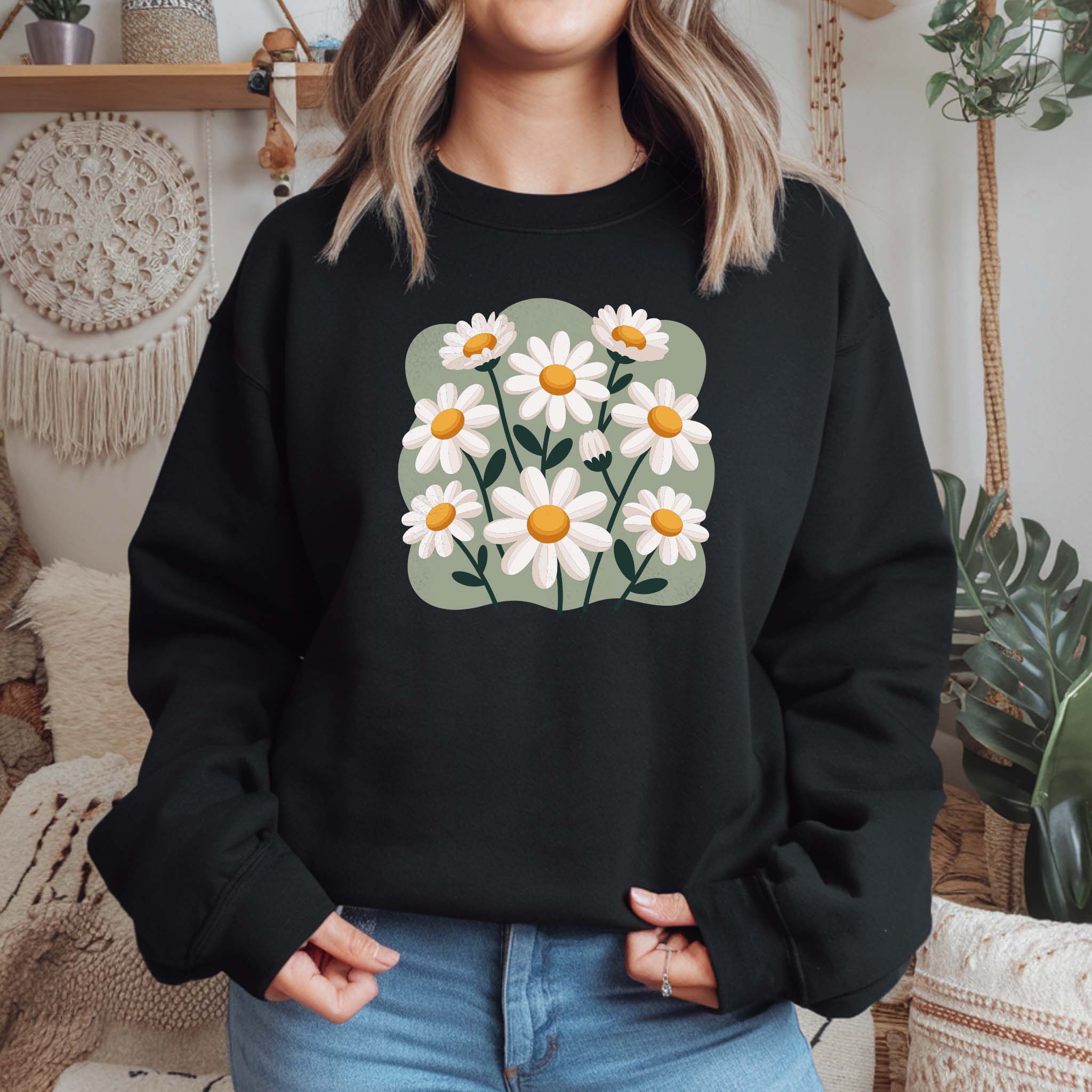 Camisola "Flores" | Sweatshirt Premium