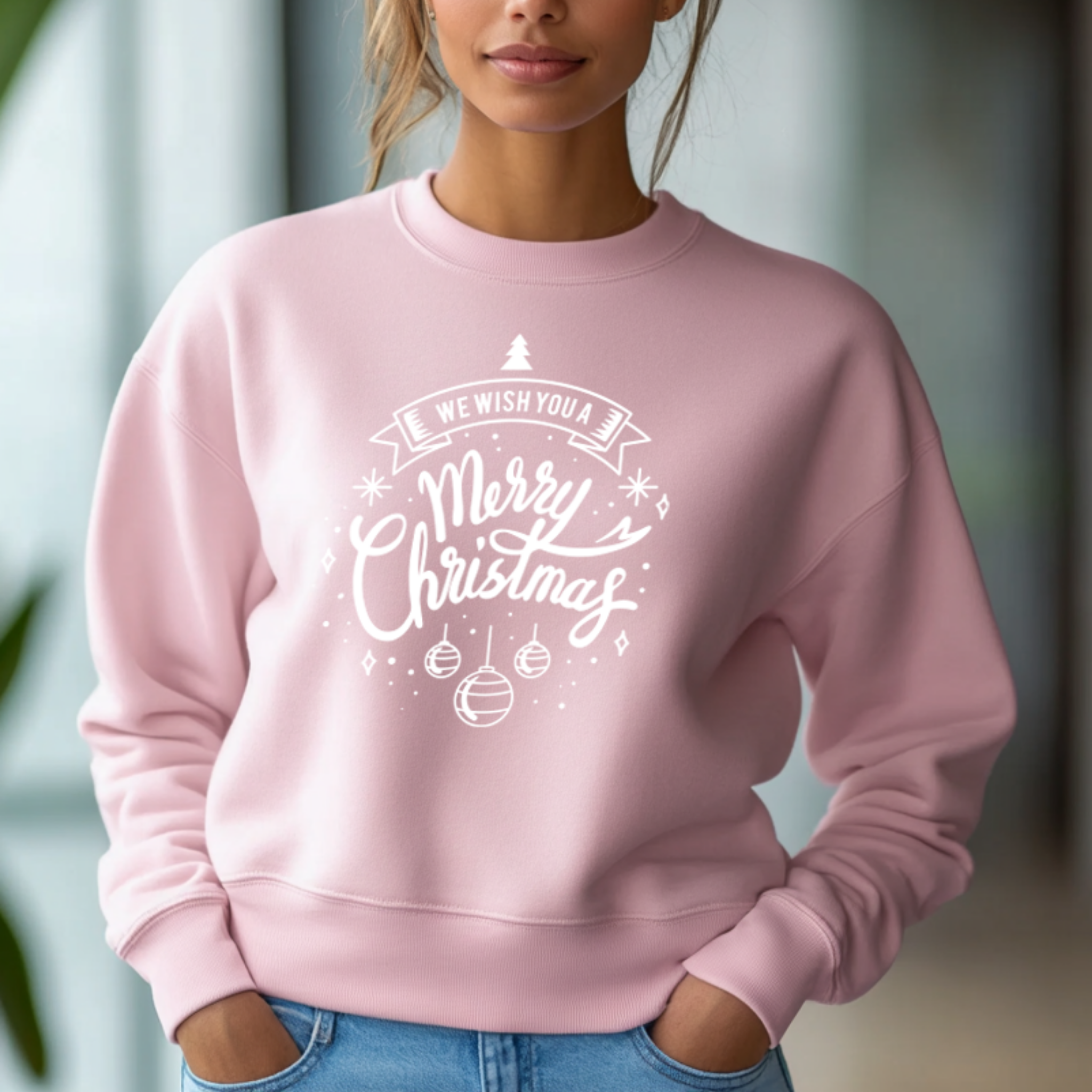 Camisola "Merry Christmas" | Sweatshirt Premium 290g | Coleção Natal