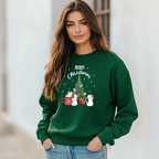 Sweatshirt "Cat Natal" | Camisola Premium 290g | Coleção Natal